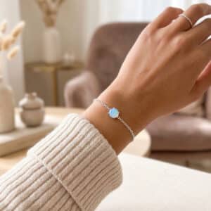 4mm Australian Opal bracelet in Sterling Silver or Gold