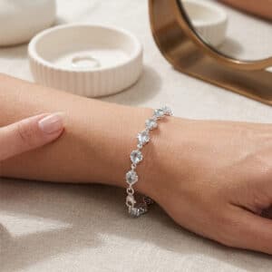 Genuine Aquamarine - March Birthstone in Sterling Silver or Gold