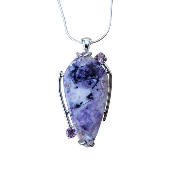 Morado Opal and Amethyst necklace