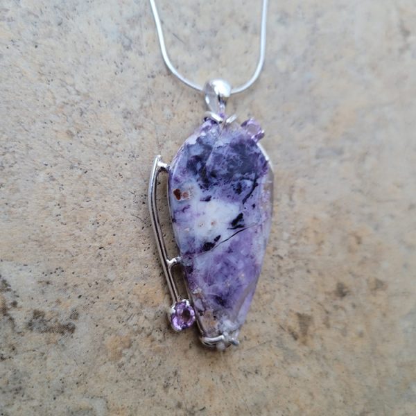 Morado Opal and Amethyst necklace - Image 3