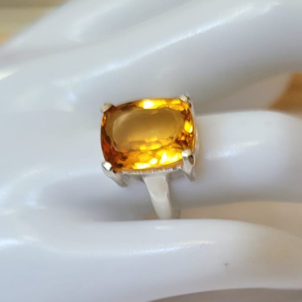 Large Citrine ring in Sterling Silver - Image 3