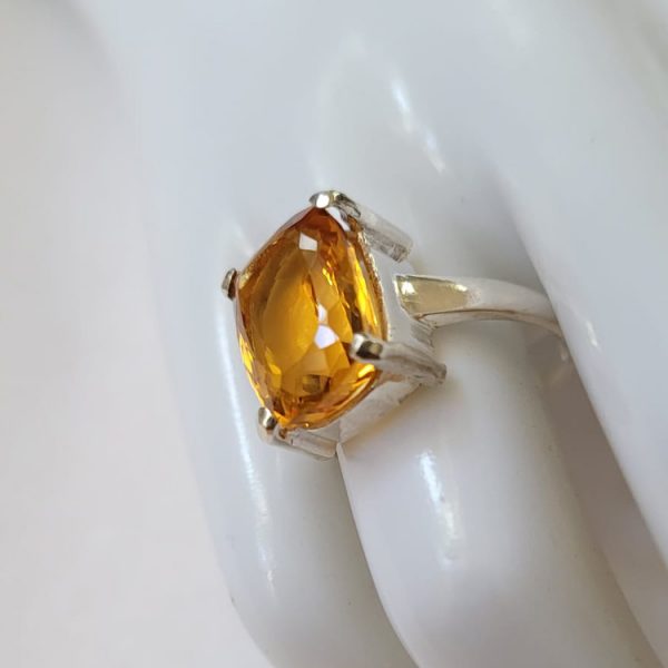 Large Citrine ring in Sterling Silver - Image 4