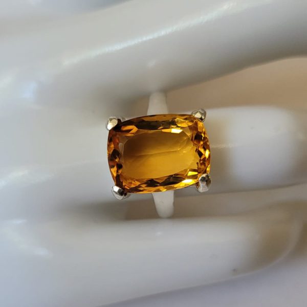 Large Citrine ring in Sterling Silver - Image 2