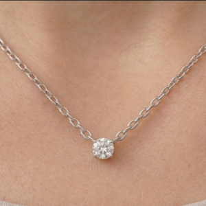 Cubic Zirconia 3mm Choker Necklace – Dainty Sterling Silver Necklace – Minimalist Everyday Jewelry