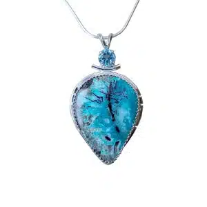 Chrysocolla and Swiss Blue Topaz