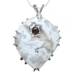 River Jasper and Smoky Topaz necklace