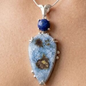 <b><font color="navy">Indigo Sonata</font></B><br> Kyanite and Lapis Lazuli